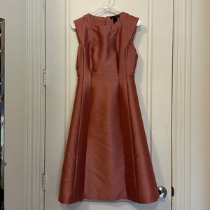 Rose chiffon evening dress or bridesmaid dress size 2